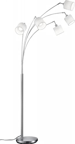 Reality Leuchten Bogenleuchte Tommy R46330501, Metall, Nickel Matt,...