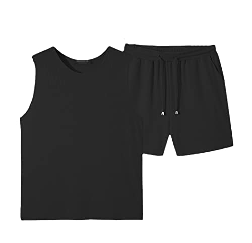 Ensemble décontracté homme short et col rond pour en finir avec la chaleur