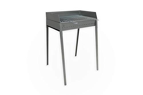 Lisa S.R.L. Barbacoa Inoxidable Stromboli De Carbón Patas Desmontables Con Rejilla 60 Cm X 40 Cm Lisa S.R.L. Barbacoa Inoxidable Stromboli De Carbón Patas Desmontables Con Rejilla 60 Cm X 40 Cm