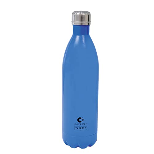 Image of CLAY CRAFT VACBOTT Stark Double Wall|18 Hours Hot and 24 Hours Cold Vacuum Insulated Flask Bottle|1 Pcs, 1000 ml, Water Bottles for Office|Gym|Travelling|BPA-Free|BIS Certified|1Year Limited Warranty