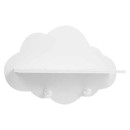 ADOCARN Estante Flotante de Madera Forma de Estantería Montada Pared para Almacenamiento Salas Dormitorios y Cocinas Blanco