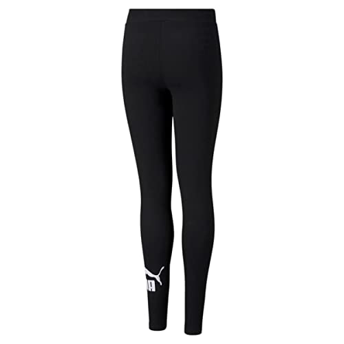 PUMA Mädchen Logo Leggings, Puma Black, S-L EU