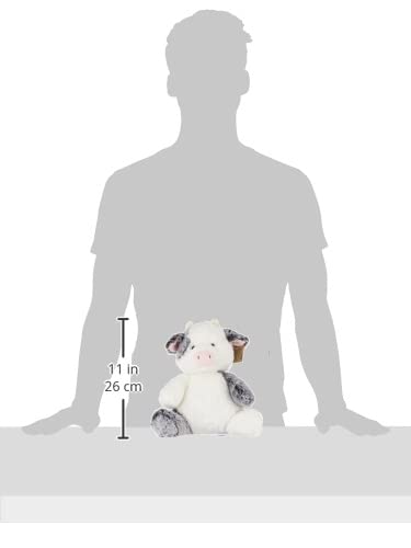 Aurora® Snuggly Sweet & Softer™ Clementine Cow™ Stuffed Animal - Comforting Companion - Imaginative Play - White 12 Inches #TOP2