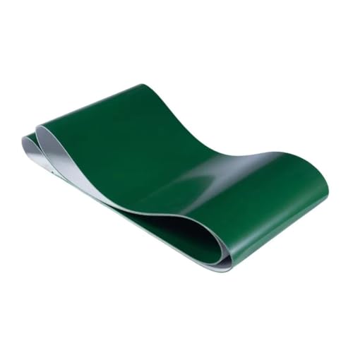 Cinta transportadora de PVC verde de 3mm de grosor contra el estiramiento y desalineación