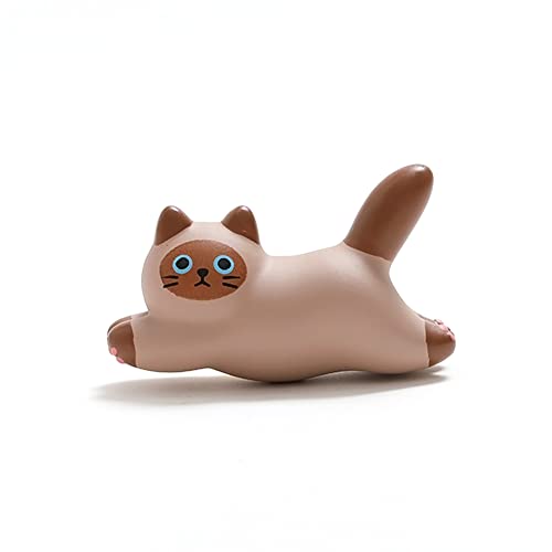 Imán decorativo de refrigerador forma gato siamés