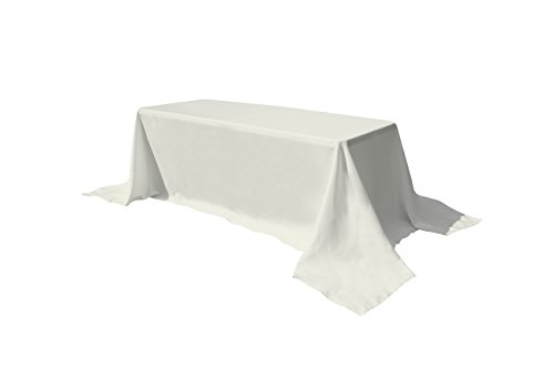 Gefeii Rectangle Tablecloth 90X132 Inch Solid Polyester Rectangular Table Cloth For Wedding Party Restaurant Banquet Dining Buffet Table Picnic Decorations (Rectangle-90X132 Inch, Ivory) #TOP5