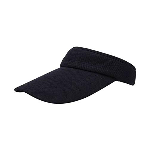 WorldCare® Golf Caps Attractive Women Visor Sun Plain Hat Sports Cap Colors Golf Tennis Beach Hat Adjusta : Black