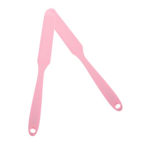 FOMIYES Professional Hair Removal Tool Set 2 Non-stick Silicone Waxing Rods Wide Spatula for Quick Waxing for Arms Legs Underarms