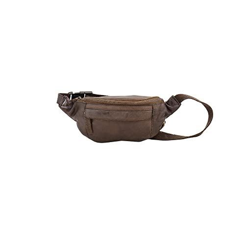 Sac banane en cuir Marta Ponti MP marron, l'élégance d'un accessoire durable et chic