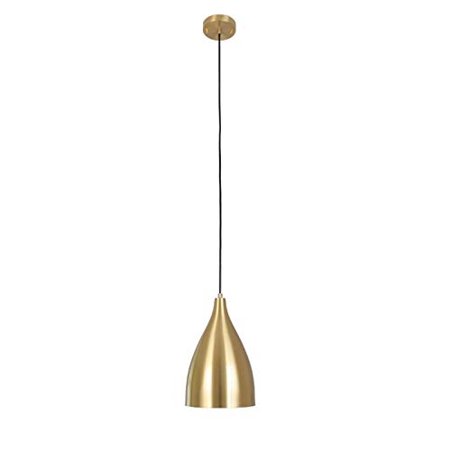 Droplight industriel salon moderne avec suspension minimaliste dorée et blanche monophasée