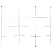 3 Fold 4 Tier Clothes Airer Strong And Lightweight With Large Drying Space Ideal For Laundry Dryer Folding Washing Line Drying Indoor Outdoor Horse Rack H 110 x W 150 Cm