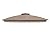 Canopy Top for Garden Treasures 10 ft x 10 ft Brown Metal Square Semi- Gazebo Model #L-GZ038PST-F (Tan) (Fabric TOP ONLY)