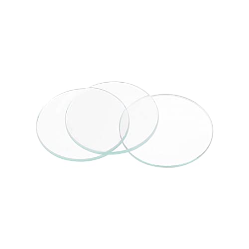 uxcell 8 Pack 17mm Dia. Watch Glass Crystal Lens, Single Dome Round 1.4mm Edge Thickness for Watchmaker Repair Clear