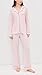Eberjey Women's Gisele Long Pajamas, Pale Pink/Fig, S