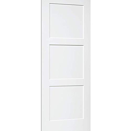 3-Panel Door, Kimberly Bay® Interior Slab Shaker White (36X80) #TOP5