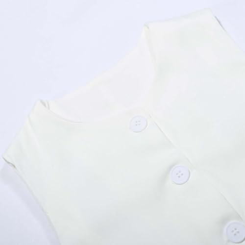 Conjunto informal de chaleco sin mangas: ropa elegante de oficina 7