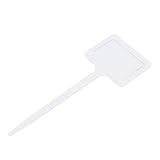 Estado del producto Nuevo Semi plastica 10 unidades / Pack di Tipo T Giardinaggio Giardino Label Flower Plant Nursery Etichetta Tag Marker Spesso 5 Color Bianco