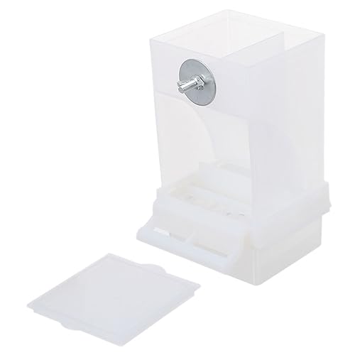 VANZACK comedero para pájaros automático alimentador Accesorios contenedor de alimentación de Jaula de pájaros Titular de alimentación de pájaros Acrílico