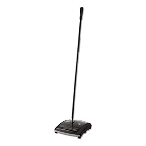 Image of Rubbermaid Commercial Executive Series Brushless Mechanical Carpet Sweeper, Galvanized Steel, Black, for Professional /Janitorial Debris Collection from Indoor Floors /Hardwoods