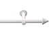 HUGG (20.1L Vorhangstange SPI Ø 20mm, Wandmontage, 1-Lauf, weiß, Länge 120 cm