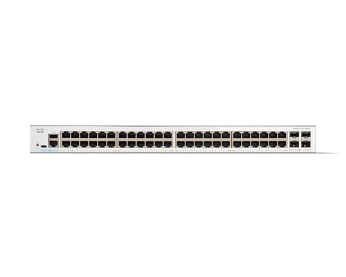 Image of Cisco Catalyst 1300-48T-4G Managed Switch, 48 Port GE, 4x1GE SFP, Limited Lifetime Protection (C1300-48T-4G)