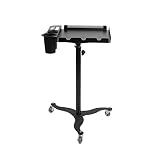yotijay Rolling Salon Tray Cart Instrument Tray Stand Hair Stylist Cart for Salon