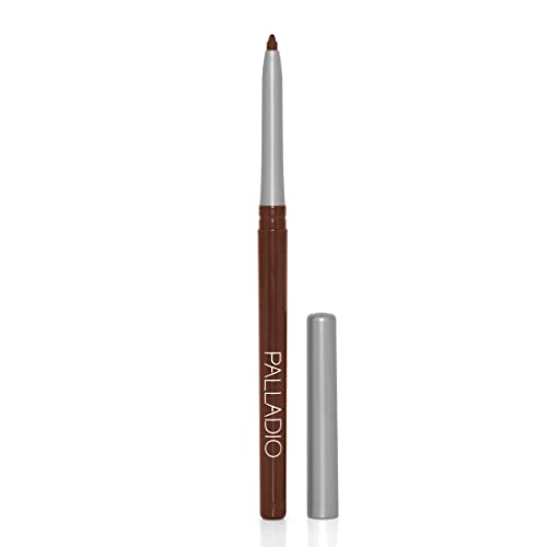Palladio Retractable Waterproof Lip Liner High Pigmented And Creamy Color Slim Twist Up Smudge Proof Formula With Long Lasting All Day Wear No Sharpener Required, Coffee, 1 Count #TOP2