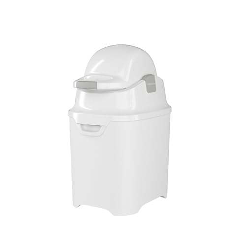 Foundations 96100 Mini Diaper Pail With Airtight Lid - Durable & Odorless Diaper Disposal, Large Capacity, Holds Up To 30 Newborn Diapers, Refill With Any Bags cover