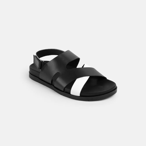 Image of Metro Men Faux Leather Comfort Sandal