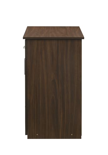 Image of DeckUp Nobu Home Engineered Wood Study Table and Office Desk (Walnut, Matte Finish)