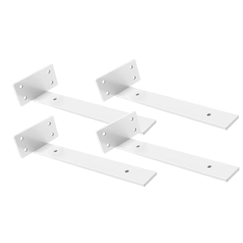 THCTYRP �I�󂯋��� 30cm 4�Z�b�g �ő�ω׏d90+kg L���f�U�C�� �ڗ����Ȃ��z���C�g �{�I�E�L�b�`���I�̕⋭�� (�z���C�g)