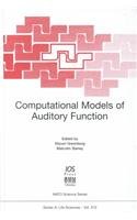 Computational Models of Auditory Function 9051994575 Book Cover