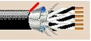 Belden 1037A 16 AWG 6 Conductor 16/6 Individual & Overall Shielded VNTC Instrumentation Tray Cable UL Type TC 600V E1 - Black (450FT)