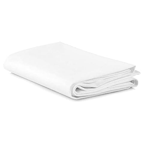 UK Care Direct 100% Cotton Hospital Quality Cool Touch Moisture Wicking Flat Sheet/Top Sheet - Double 229cm x 274cm (90" x 108") - Machine Washable Cover