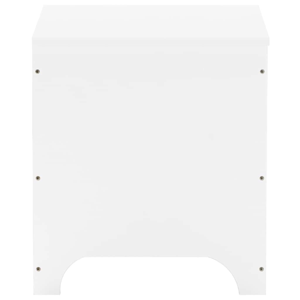 Szafki i przechowywanie - skrzynie do przechowywania - pudełko do przechowywania z pokrywką RANA białe 60 x 49 x 54 cm lite drewno sosnowe
