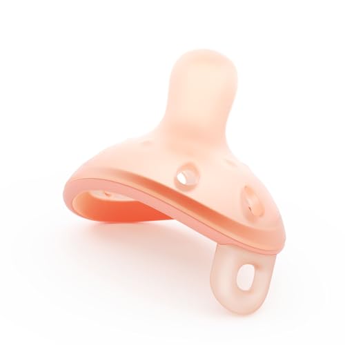 Garkoko Baby Pacifiers 0–6 Months, One-Piece Soft Silicone Breast-Like Pacifier for Newborn & Breastfed Babies, BPA-Free