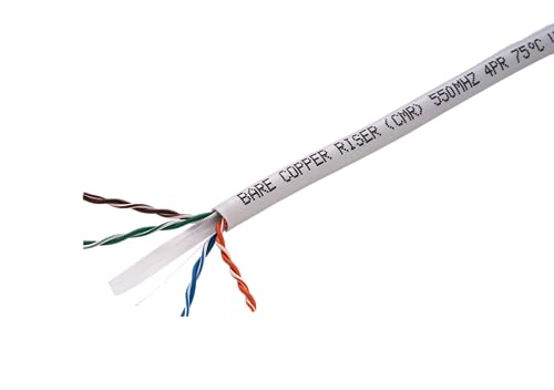 Cable Cat6 UTP 1000ft Cobre Blanco Cables Direct Online miniatura 4