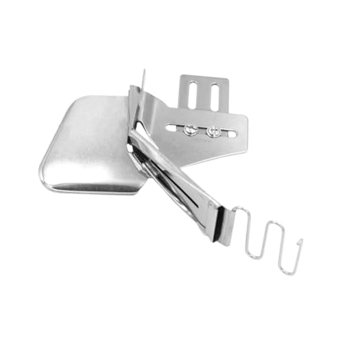 Cabilock Accesorio Encuadernación Máquina Coser Industrial Inoxidable Doble Pliegue Carpeta Plana para Tejidos Ligeros Fácil Instalación