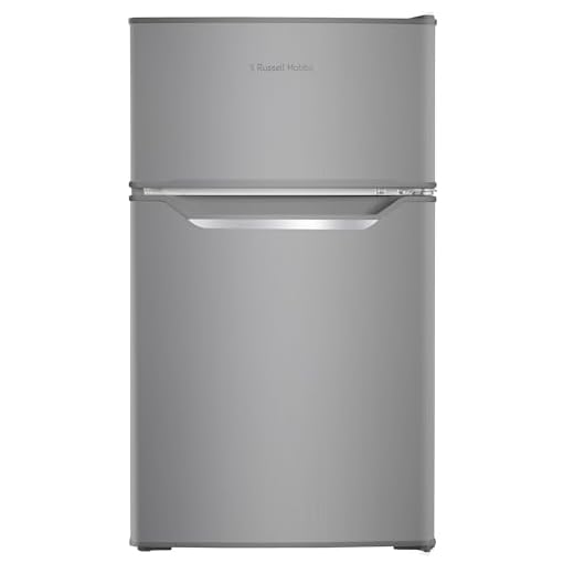 Russell Hobbs Undercounter Fridge Freezer 48cm Wide 85 Litre Total Capacity 61L/24L, LED Light, Adjustable Thermostat & Feet, Stainless Steel 2 Year Guarantee, RH85UCFF482E1SS