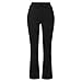 Dress Pants Women Tummy Control Business Casual Work Pants Fashion Plus Size High Waisted Stretchy Petite Trousers with Pockets Black