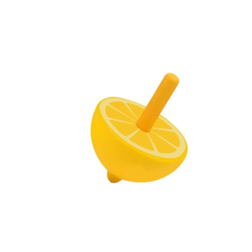 WHAMVOX Mini Top Toy Fruit Shape Wood Traditional Boys and Girls' Play Gyroscope Safe for Children