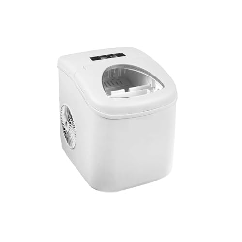 Fabricadora de hielo portátil compacta 26lb día blanca miniatura 1