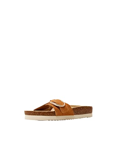 ESPRIT Damen modischer Tieffußbett Slipper, 235/CARAMEL, 37 EU