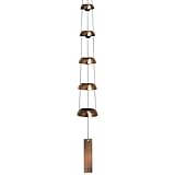 Woodstock Chimes TB5C The Original Guaranteed Musically Tuned Temple Bells, Quintet - Copper