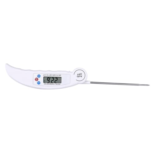 Mikinona Folding Thermometer with Probe for Kitchen Cooking Barbecue and Baking Measures Temperatures from