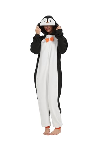 HvnTjvn Penguin Onesie adult Pajama Costume Halloween christma Women Men S