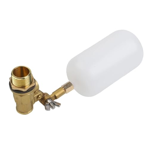 UTTASU Valvola galleggiante da 1/2 per stagni e serbatoi di bestiame, spegnimento regolabile a 180 gradi, filettatura 12 NPT, valvola di controllo dell'acqua di riempimento automatico