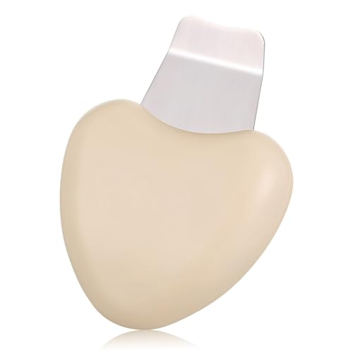 Ipetboom Limpiador De Piel Espinilla Cara Depuradora De Piel Facial Espátula Inoxidable Limpiador Basado Belleza Negro Limpio Espátula De Cara Eliminación Eliminar Acero Inoxidable Beige