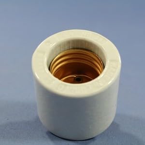 #US Porcelain Lampholder Light Socket 2-Piece 250V Medium Base 30 NO Cap