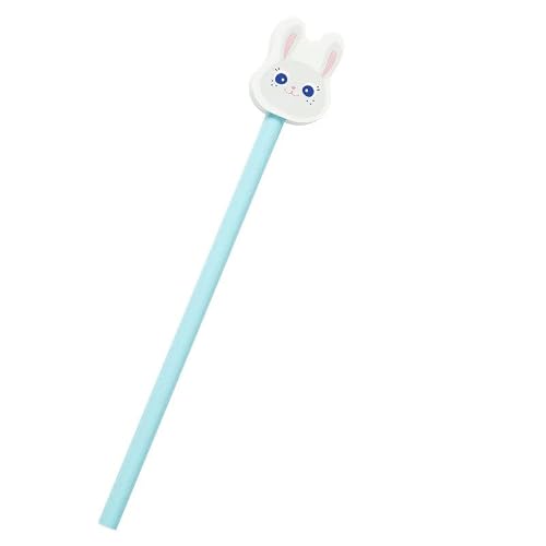 Draeger – Lápiz de papel con goma de borrar conejo, color azul cielo – fácil agarre – Regalo ideal para niños a partir de 3 años